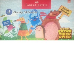 Faber-Castell 12 Chunky Oil Pastels 